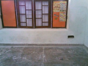 3. Repaired Wall Drying Up