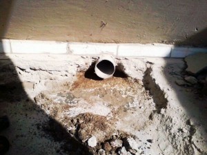 Rain Water Pipe wrongly Placed